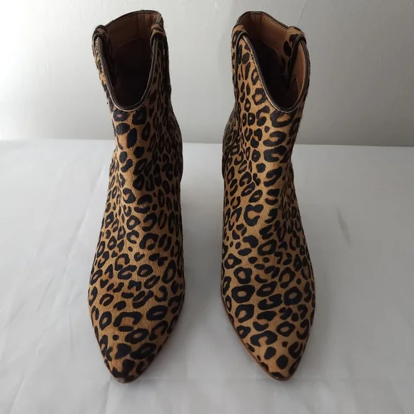 Frye & Co. Leopard Print Ankle Boots - Picture 2 of 7